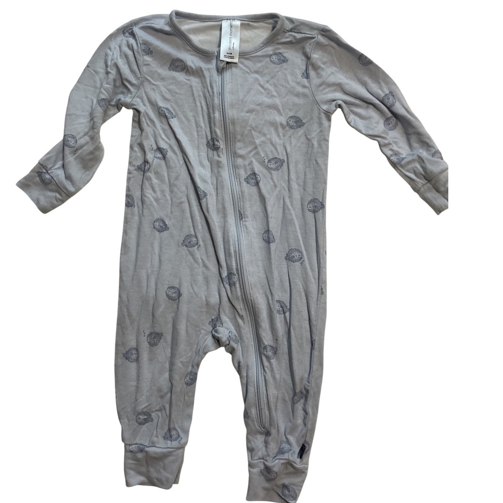Modern Moments by Gerber Baby Pufferfish Zip Up Sleeper Blue 6-9 Months
